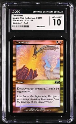 TERMINATE Planeshift Foil C CGC 10 MTG [Nostalgium] - Image 1 of 2