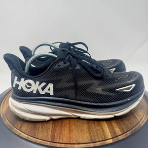 Hoka One One Clifton 9 Black/White Men's Size 11 EE Wide - Picture 1 of 10