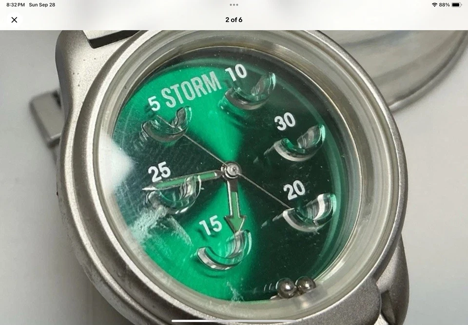 RARO NUEVO VINTAGE STORM WATCH PINBALL Reloj Cuarzo BATERÍA NUEVA Foto 1 de 4