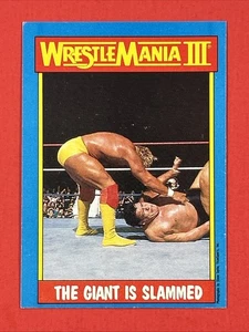 1987 Topps WWF #54 - The Giant Is Slammed | Hogan vs Andre | WrestleMania III - Bild 1 von 10