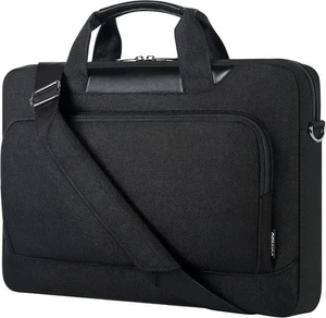DOMISO 17-17.3 Inch Laptop Shoulder Bag Sleeve Case with Strap Black - Photo 1/6