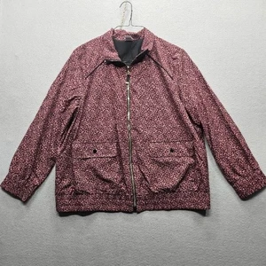 Chico's Women's Size Small Pink Black Leopard Print Zip-Up Jacket - Picture 1 of 11