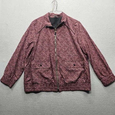 Chico's Women's Size Small Pink Black Leopard Print Zip-Up Jacket - Image 1 of 4