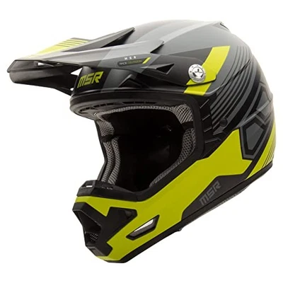 MSR Mav4 Sensor Helmet w/MIPS (Medium, Dark Grey/Flo Green) Motorcycle Dirt Bike Foto 1 de 4