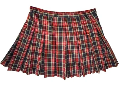 Dennis Uniforme Falda a Cuadros Junior 21 Rojo Plisado Escuela Católica EE. UU. H08360 Foto 1 de 4