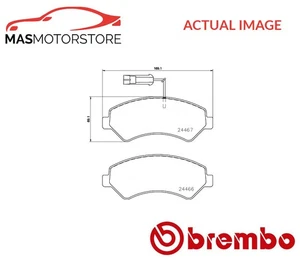 BRAKE PADS SET BRAKING PAD FRONT BREMBO P 23 161 P NEW OE REPLACEMENT - Picture 1 of 5
