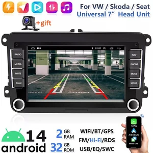 For VW Golf MK5 Polo Passat Jetta 7in Android Apple Carplay Car GPS Stereo Radio - Picture 1 of 24