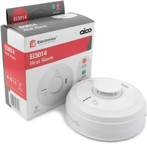 Aico ei3014 Heat Alarm-Mains Powered with Lithium Back-up, RadioLink, White  - Picture 1 of 5