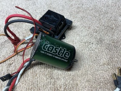 Castle Creations Motor / ESC Combo 1406-1Y 5700KV 2-3S Lipo Lightly Used, Works - Image 1 of 4