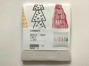 New IKEA LJUSMOTT Cushion cover, Multicolor/ Christmas Tree 20 x 20 " - Picture 1 of 4