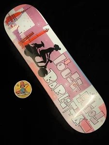 RARE Enjoi Louie Barletta Audrey Hepburn Skateboard Deck Vintage Pink 8.5” - Picture 1 of 10