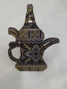 Handmade Model An Arabic Coffee Dallah Decorated Arabesque System Holly Land - Picture 1 of 4