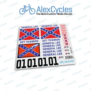 The Dukes of Hazzard GENERAL LEE 1:16 Scale Aufkleber Stickers Kit RC Tamiya HPI - Picture 1 of 2