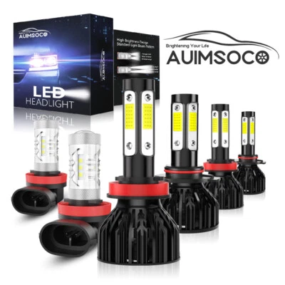 Para For Honda Accord 2013 2014 2015 Faro LED Alto /Bajo+Kit De Luces Antiniebla - Image 1 of 4