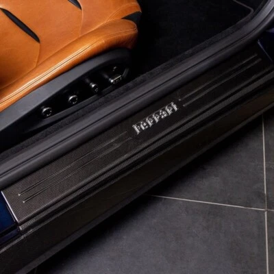 Ferrari GTC4Lusso Carbon fiber kickplates door sills with oem badges - Изображение 1 из 4