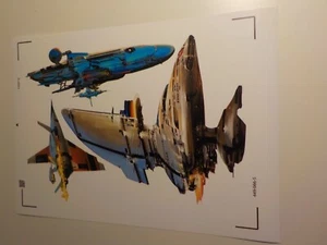 Wall Stickers * Spaceships Deep Space Star Travel SciFi Removable Vinyl LOT 3 - Picture 1 of 1