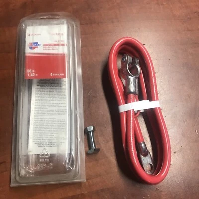 "Cable de batería Carquest 56"" piezas originales nuevas, poste superior, calibre 4,- CBA 44056 EE. UU. Foto 1 de 4
