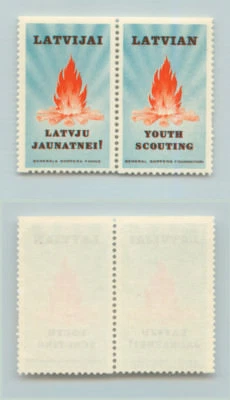 Latvia 🇱🇻  1967  general coopera MNH exile pair . d9427 - Image 1 of 2