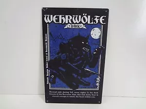 Letrero de barra de metal estilo vintage - cerveza cervecería oscura Werwolfe 10"" x 16"" - Sigh Co. - Imagen 1 de 4