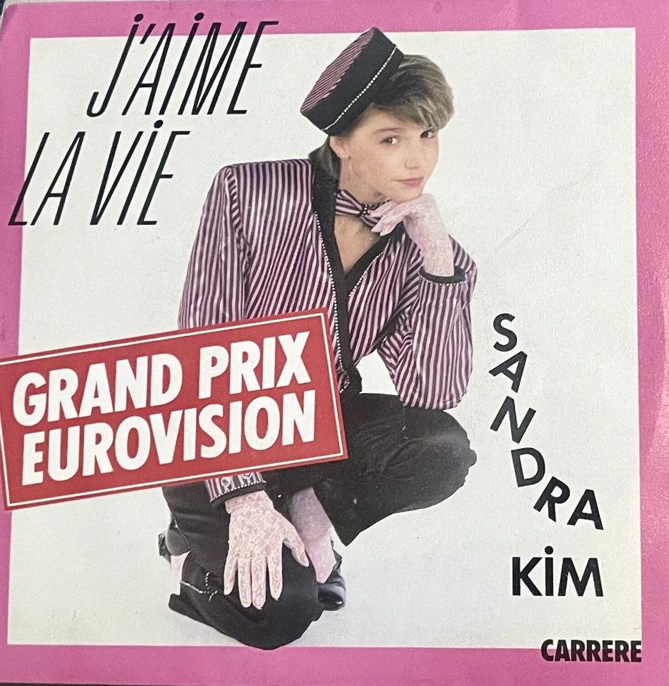 Eurovision BELGIUM 1986 SANDRA KIM J’Aime La Vie - 7” single - Image 1 of 1