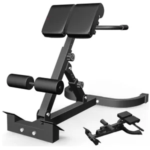 Roman Chair Adjustable Back Hyperextension Bench Machine Multi-Functional Bench - Picture 1 of 10