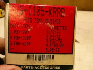 COJINETE DE INSERCIÓN RELUBRICANTE G1105KRB-1-5/16" ID- ANILLO INTERIOR ANCHO A17 - Imagen 1 de 2