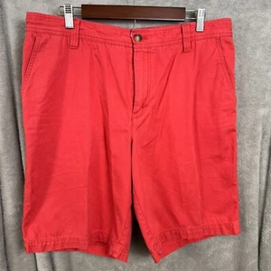 Pantalones Cortos Carga Informales Izod Agua Salada Para Hombre 36 Rojo Elastizados 100% Algodón Calce Relajado - Imagen 1 de 7