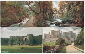 FOUR VINTAGE L. N. W. R. PICTORIAL POSTCARDS EARLY 1900'S - Picture 1 of 2