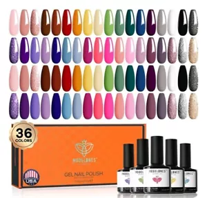 Gel Nail Polish Set 36 Colors 7Ml All Seasons Collection Gel Polish Nail Kit NEW - Picture 1 of 5