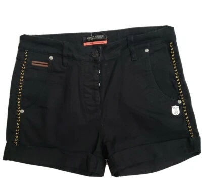 Maison Scotch Black Denim Cuffed Women's Shorts Size 30 in Waist  - Image 1 of 4