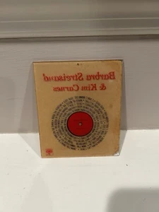 Barbara Streisand & Kim Carnes LUCITE PROMO DISPLAY COLUMBIA PLATTEN - Bild 1 von 4