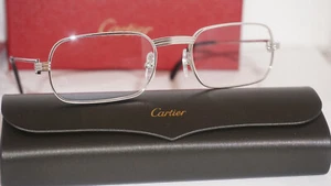 CARTIER New Eyeglasses Silver Transparent CT0556O 002 55 20 145 - Picture 1 of 12