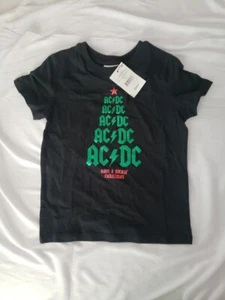 AC/DC Have A Rocking Christmas Kleinkind Größe T-Shirt Neu Mit Etikett - Bild 1 von 2