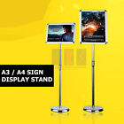 SNAP FRAME A4,A3 FLOOR STANDING POSTER DISPLAY EASY ACCESS MENU RESTAURANT STAND