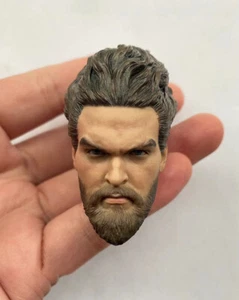 1/6 Scale Arthur Curry Aquaman Son of Sea Head Carving Fit 12'' Figure Body - Picture 1 of 6