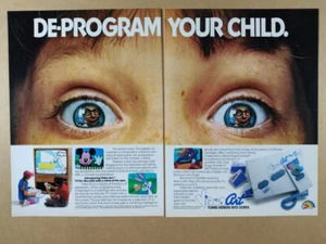 1987 LJN Video Art 'De-Program Your Child' vintage print Ad - Picture 1 of 1