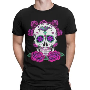 Colorful Sugar Skull T-Shirt for Day Of The Dead Celebration Vibrant Design#DOTD - Picture 1 of 23