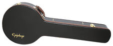 Custodia rigida robusta Epiphone Banjo - valigia adatta per banjo a 5 corde, nera for sale