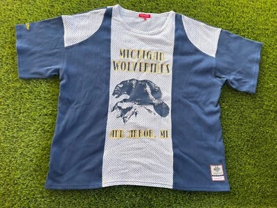 Nueva Camisa Retro Doble Cara Universidad de Michigan Wolverines Talla Mediana Foto 1 de 4