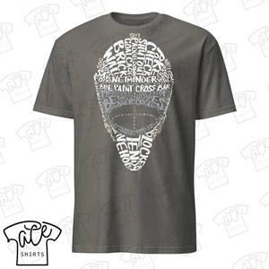 Hockey Goalie T-Shirt – Word Art Mask Design | Softstyle Adult Unisex Tee - Picture 1 of 15