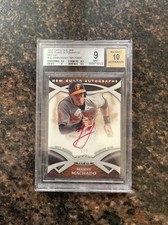 2014 Topps Tier One  New Guard Autographs Manny Machado Red Ink #d 5/5 Auto