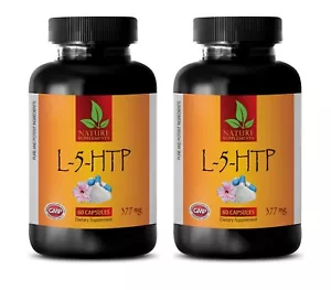 serotonin supplements for women - L-5-HTP - 5-htp capsules - 2 Bottles - Picture 1 of 11