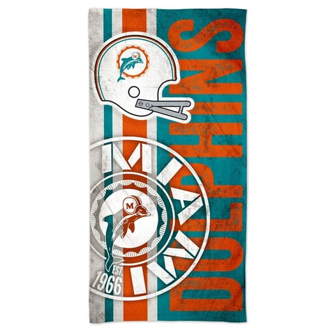 MIAMI DOLPHINS RETRO 30"X60" SPECTRA BEACH TOWEL NEW WINCRAFT 🐬 Cover