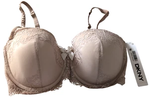 DKNY® Seductive Lights Balconette Bra #452174 Beige 34DD Underwire Lined $44 New - Picture 1 of 8