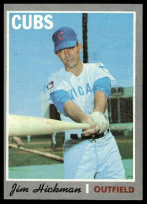 1970 Topps #612 Jim Hickman - Image 1 of 2