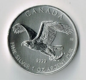 2014 CANADA 1 OZ SILVER CANADIAN WILDLIFE EAGLE - Picture 1 of 2