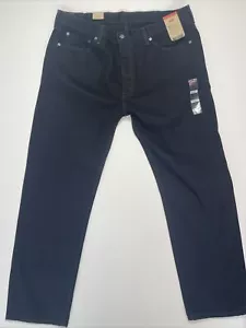 Levi's 505 Herrenjeans 40 x 32 schwarz normale Passform gerades Bein neu mit Etikett - Bild 1 von 10