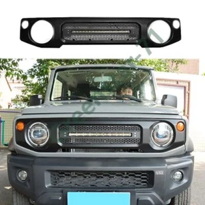 Black Grille Fits for Suzuki Jimny 2Door 4Door 2019+ Front Bumper Grille W/light - Picture 1 of 5