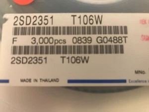 2SD2351 T106W NPN Bipolar Transistor 150 mA 50 V 3-Pin SOT-323 X 20pcs - Picture 1 of 1
