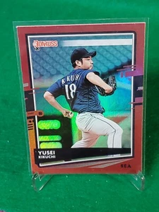 2020 Panini Donruss Holo Foil Red Yusei Kikuchi #194 Seattle Mariners  - Picture 1 of 2